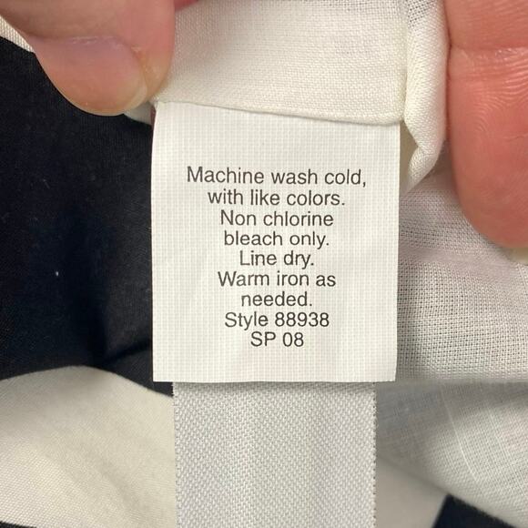 J. Crew NWOT Strapless‎ Geometric Mini Dress Womens Size 4 Black White - Picture 10 of 11